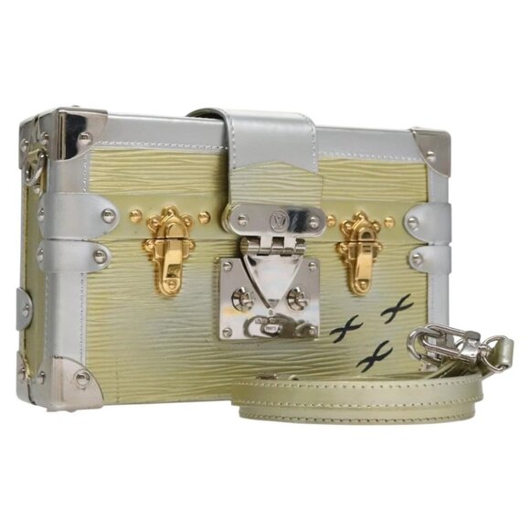 LOUIS VUITTON Epi Metallic Petite Mar Bag Silver Gold M54652 LV Auth 108234 - Picture 1 of 16